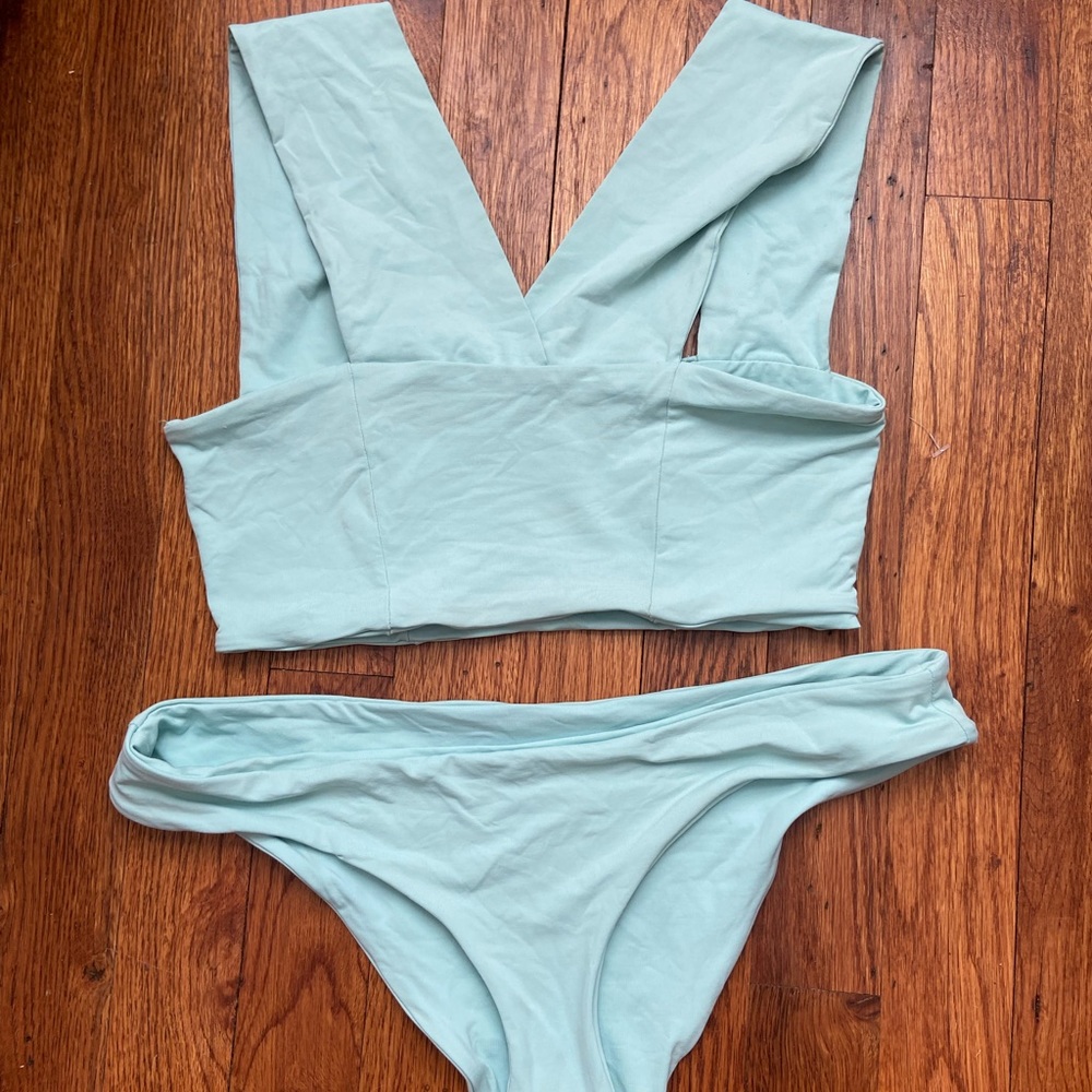 L SPACE seafoam bikini !!!!!